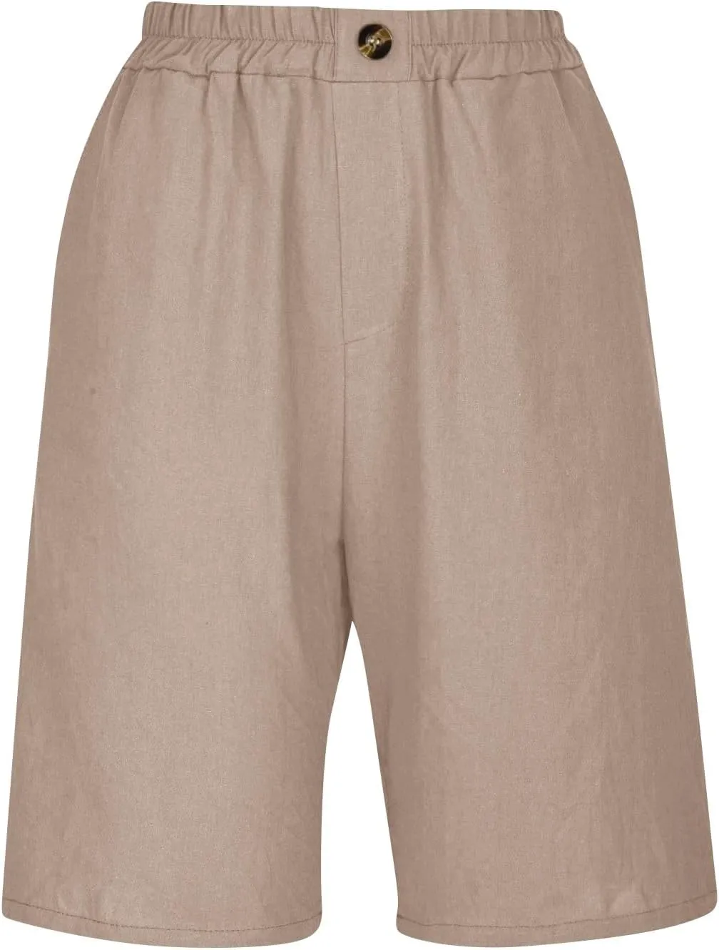 Womens Summer Shorts Bermuda Shorts for Women Cotton Linen Wide Leg Knee Length Casual Loose Fit Comfy 2025 Trendy
