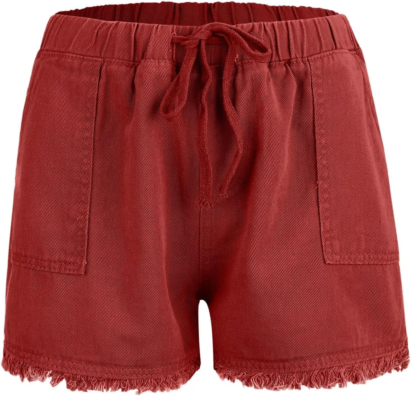 Women's Trendy Ripped Jean Shorts High Waisted Junior Frayed Raw Denim Shorts Cutoff Distressed Stretch Casual Short