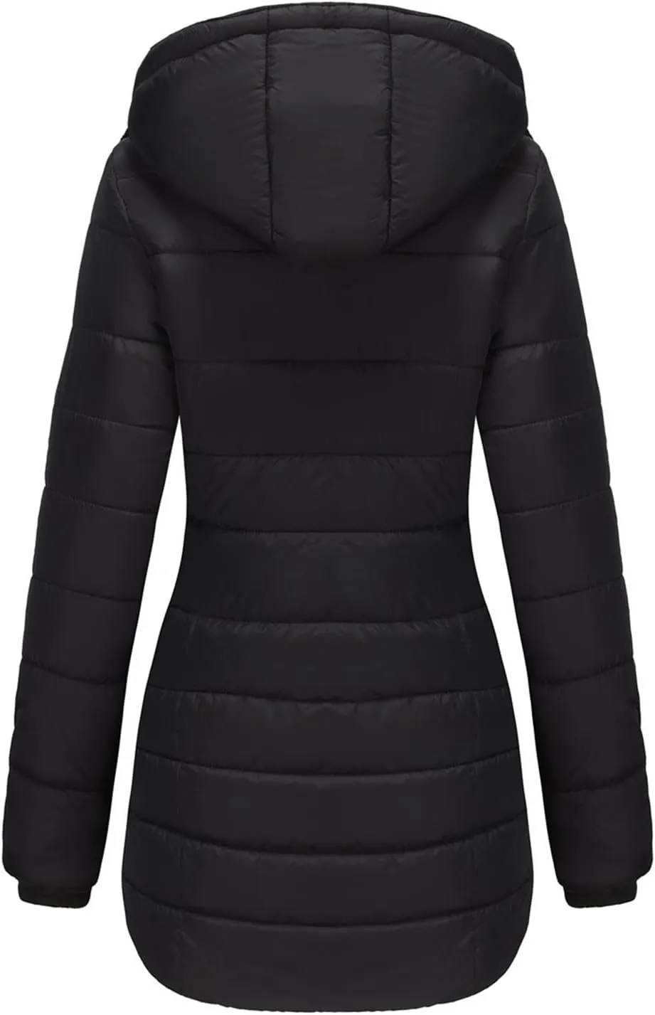Women's Winter Down Thicken Jacket Long Puffer Parka Coat with Hood Warm Quilted Lightweight Jackets Ski Snow Coats