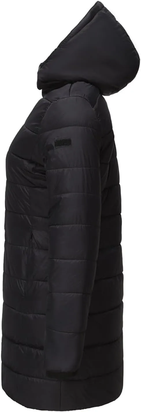 Women's Winter Down Thicken Jacket Long Puffer Parka Coat with Hood Warm Quilted Lightweight Jackets Ski Snow Coats
