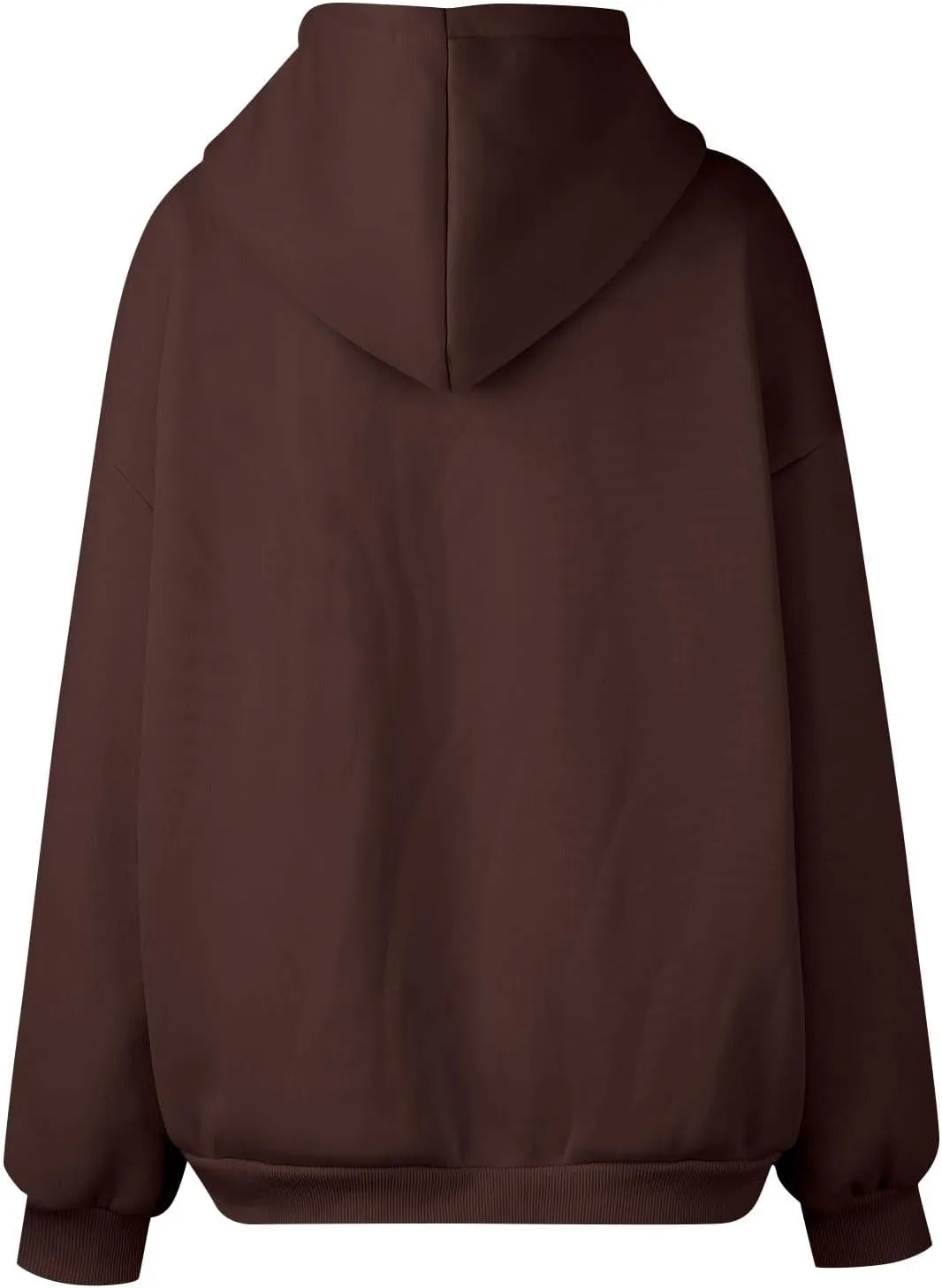 Womens Zip Up Hoodies Casual Long Sleeve Oversized Sweatshirts Fleece Y2k Jacket 2024 Fall Fashion Clothes with Pockets