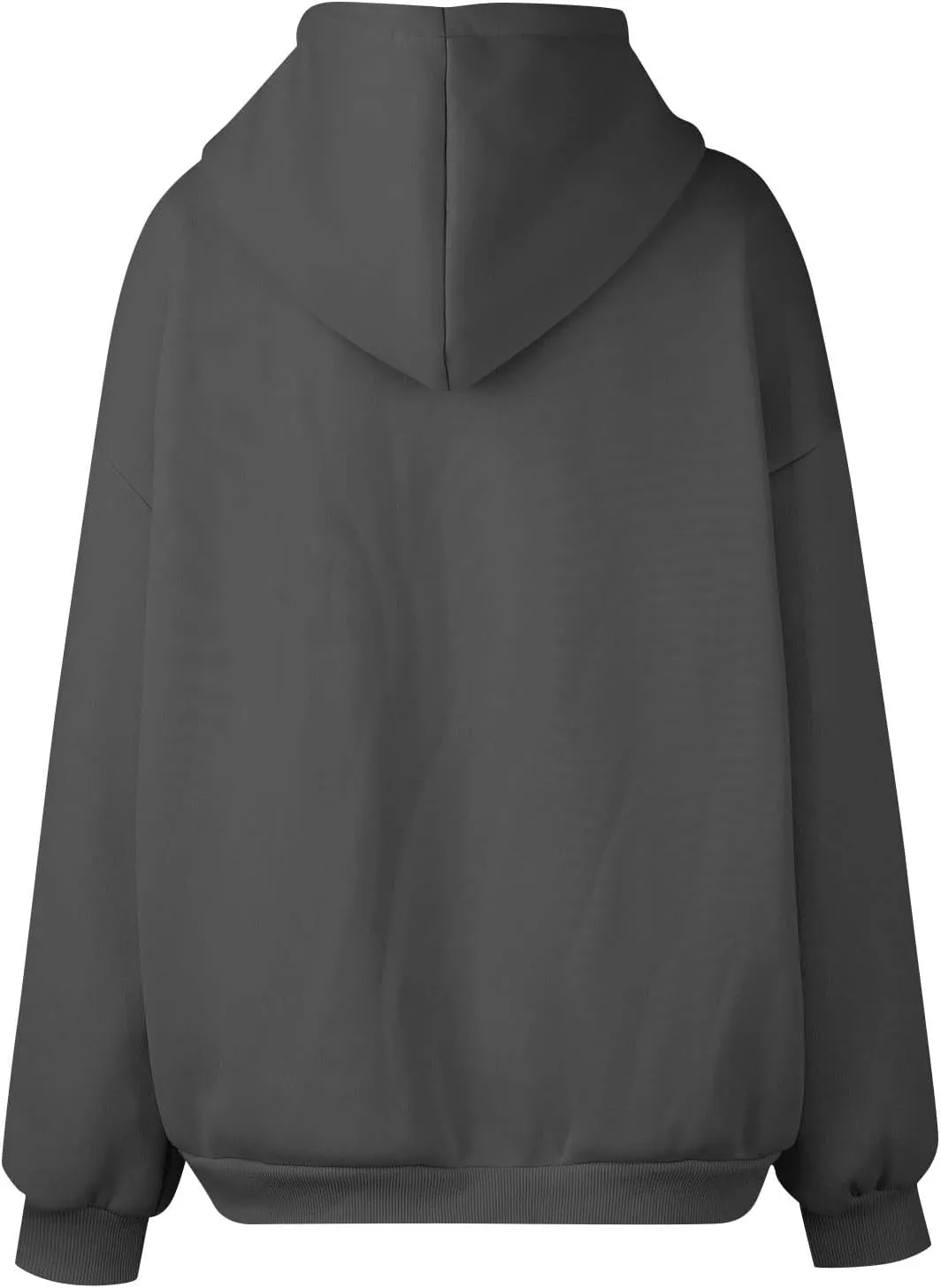 Womens Zip Up Hoodies Casual Long Sleeve Oversized Sweatshirts Fleece Y2k Jacket 2024 Fall Fashion Clothes with Pockets