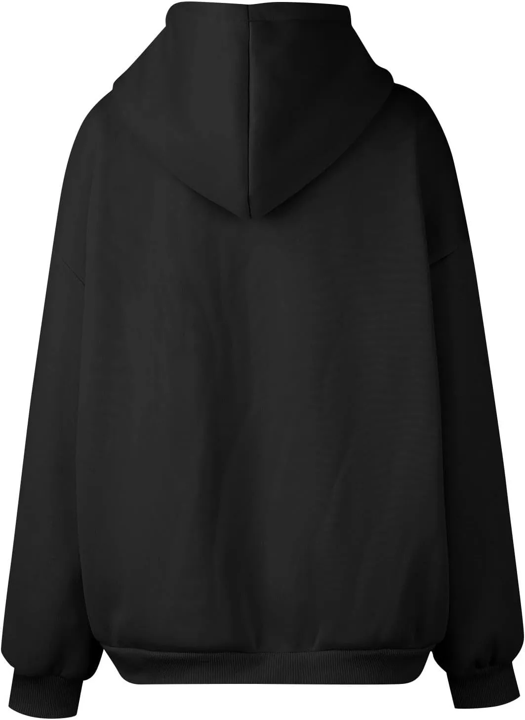 Womens Zip Up Hoodies Casual Long Sleeve Oversized Sweatshirts Fleece Y2k Jacket 2024 Fall Fashion Clothes with Pockets