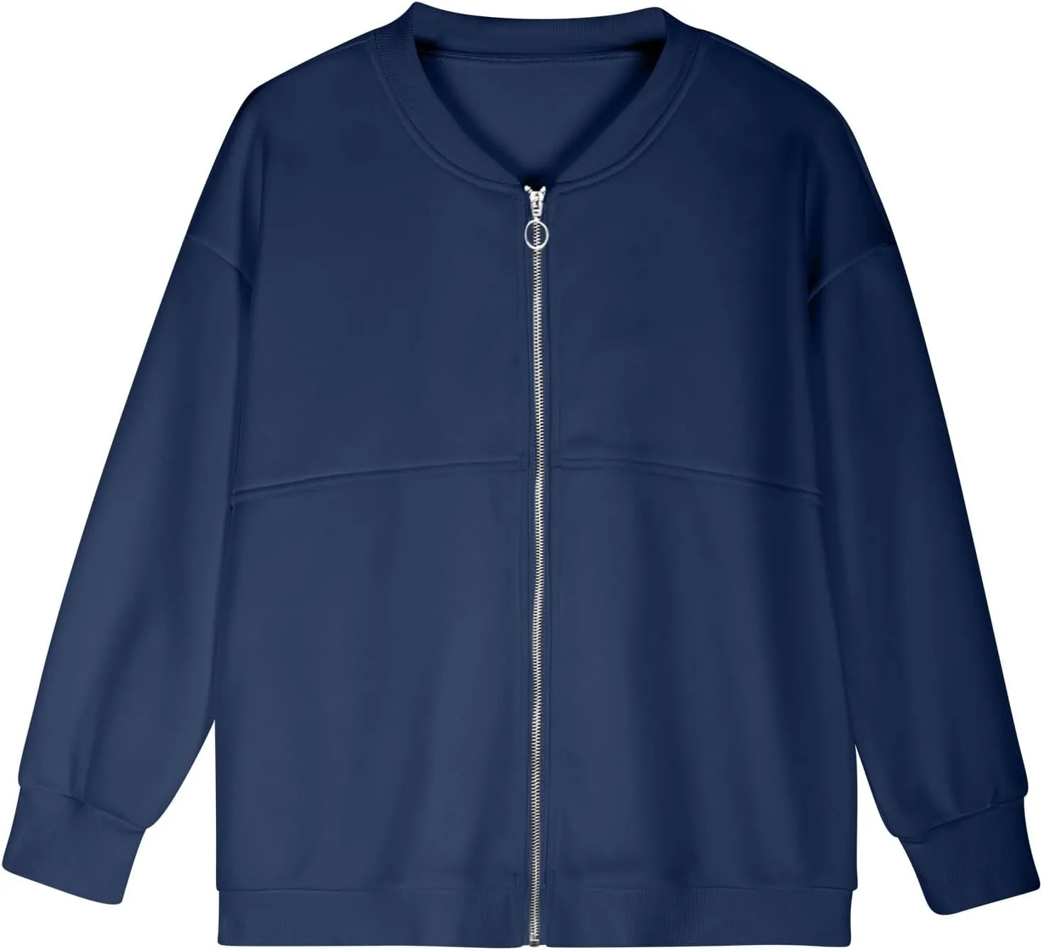 Women's Zip Up Sweatshirt Casual Long Sleeve Cropped Hoodies Fall Jacket 2024 Fashion Fleece Comfy Gym Pullover Tops