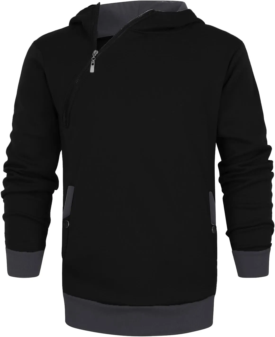 Ymosrh Mens Coats Winter Men's Casual Camouflage Sports Sweatshirt Long Sleeve Zipper Hooded Jacket Coat