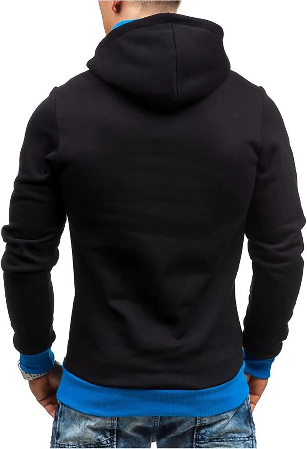 Ymosrh Mens Coats Winter Men's Casual Camouflage Sports Sweatshirt Long Sleeve Zipper Hooded Jacket Coat