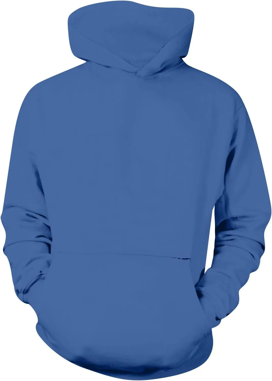 Ymosrh Men's Hoodie Pullover Solid Color Long Sleeve Drawstring Casual Hooded Sweatshirts Men's, M-4XL