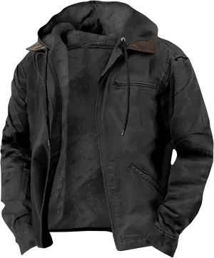 Ymosrh Men's Hoodies Jackets Zip Up Hoodie Sweatshirt with Pocket Long Sleeve Fashion Gym Athletic Workout Hoodies, S-8XL