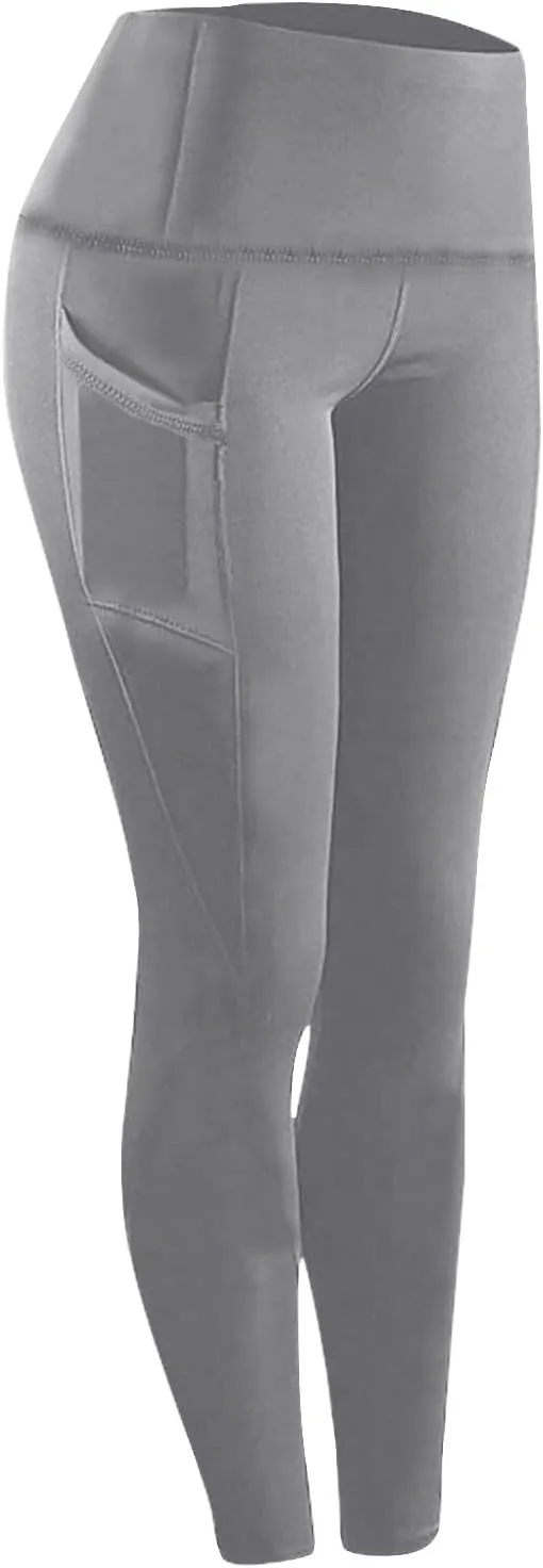 Yoga Pants Women Leggings with Pockets High Waisted Yoga Leggings Tummy Control Pant Workout Athletic Pants 2025