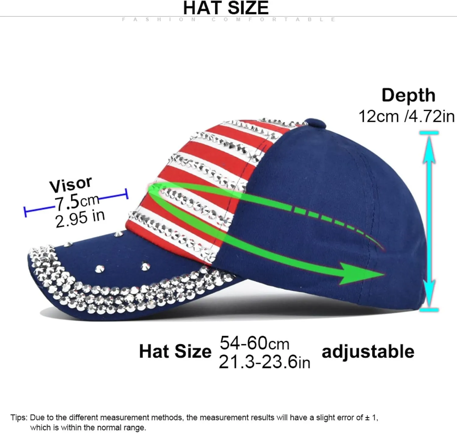 YOLAI American Flag Baseball Caps USA Patriotic Hats Baseball Sports Sun Hat for Men Women 4Th of July Baseball