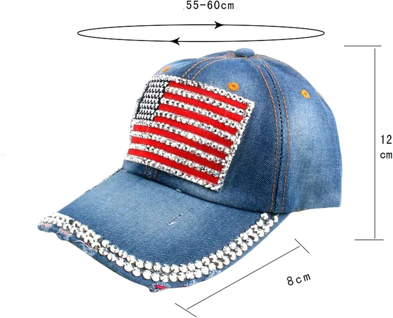 YOLAI American Flag Baseball Caps USA Patriotic Hats Baseball Sports Sun Hat for Men Women 4Th of July Baseball