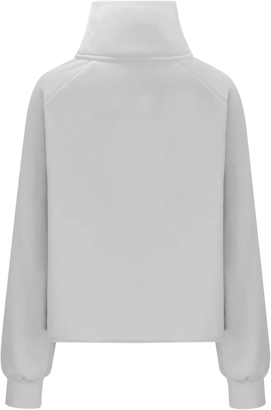 YRAETENM Sweatshirt for Women Oversized Cropped Half Zip Fleece Pullover Comfy Long Sleeve Athletic Fall Tops with Thumb Hole