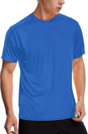Zengjo Men's Workout Shirts Lightweight Sun Protection SPF Quick Dry T-Shirts Fishing Hiking Running