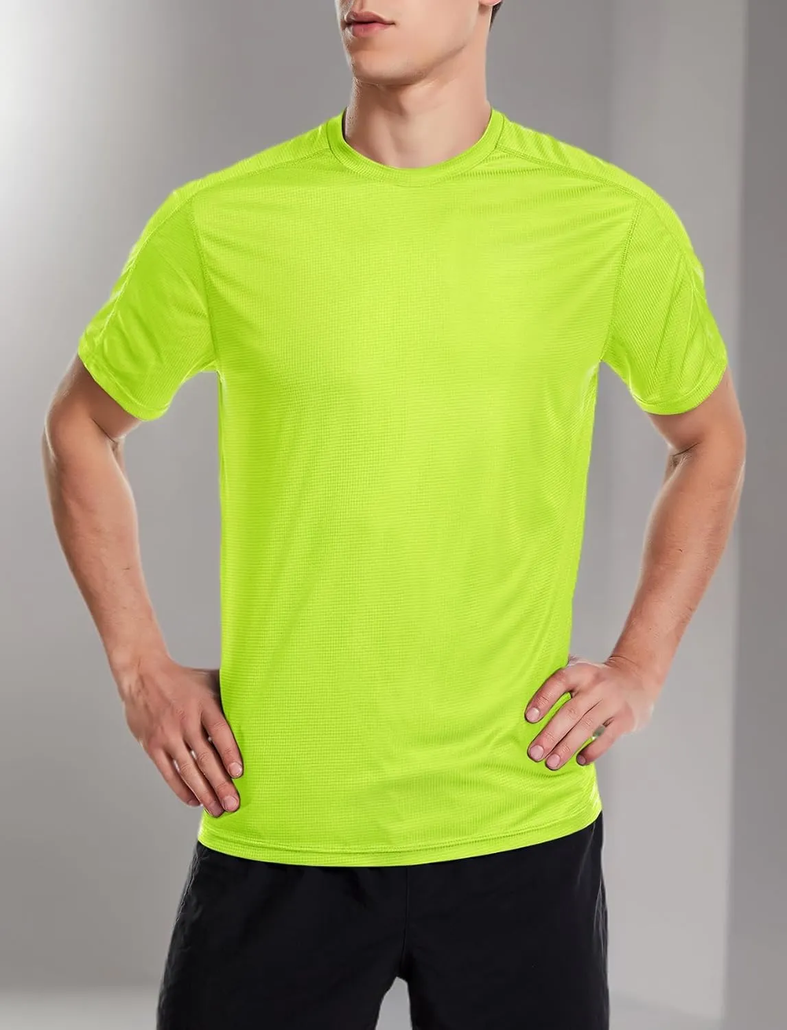 Zengjo Men's Workout Shirts Lightweight Sun Protection SPF Quick Dry T-Shirts Fishing Hiking Running