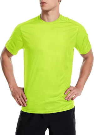 Zengjo Men's Workout Shirts Lightweight Sun Protection SPF Quick Dry T-Shirts Fishing Hiking Running