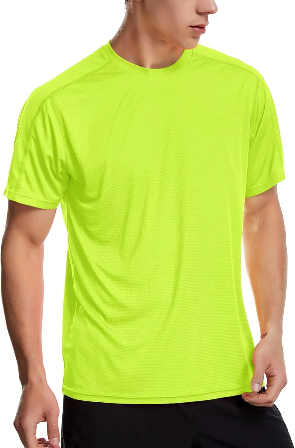 Zengjo Men's Workout Shirts Lightweight Sun Protection SPF Quick Dry T-Shirts Fishing Hiking Running