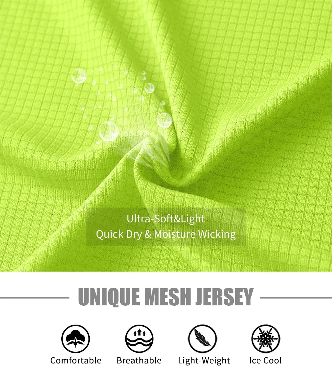 Zengjo Men's Workout Shirts Lightweight Sun Protection SPF Quick Dry T-Shirts Fishing Hiking Running