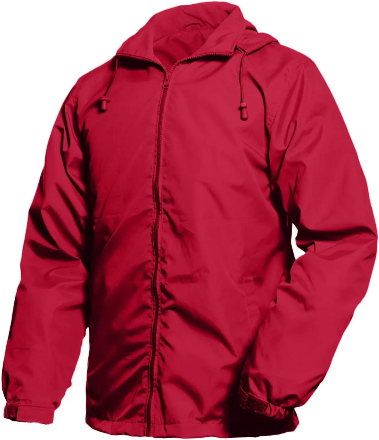 ZYXTIM Jacket for Men Lightweight Breathable Hooded Windproof Jackets Casual Full-Zip Rain-Resistant Windbreaker Raincoat